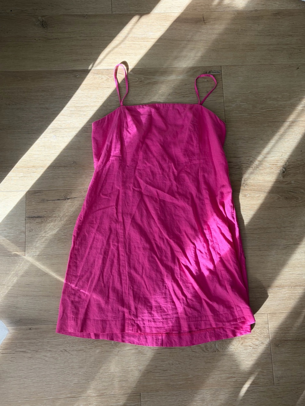 GAP Hot Pink Spaghetti Strap Mini Dress